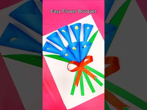 Easy Paper Flower Bouquet | DIY Handmade Flower Craft | Nasrin Art and Craft