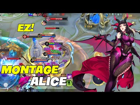 TOP INDONESIA ALICE  | ALICE MONTAGE  | Mobile Legends