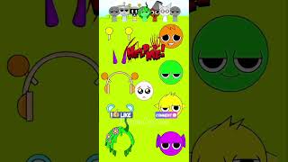 Test IQ Challenge, Correct  Incredibox Spunki Face #funny #shortsfeed #english #animation #cartoons