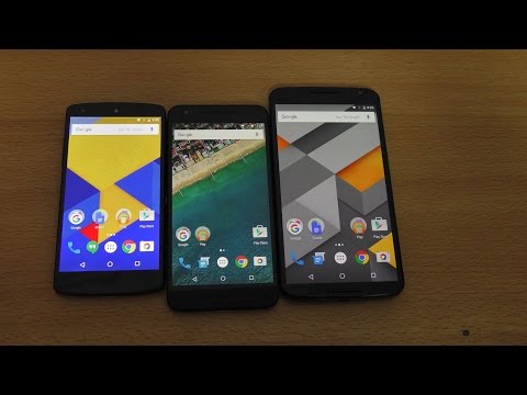 Nexus 6 vs 5X vs 5 - Android 6.0.1 Marshmallow Speed Test (4K)
