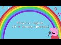 Rainbow, Rainbow Peppa Pig Lyric Video