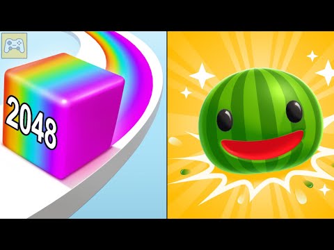 Jelly Run 2048 vs Melon Slime Hero ✦ ASMR Gameplay Android iOS • 2048 Number Merge Drop Games