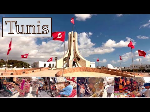 TUNIS , the capital of Tunisia. Best place to visit MEDINA.  / Walking Tour / 2025. 