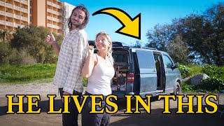 Tall Man Living VanLife for 4 years in a Tiny Van: 6'5" (1,96m)