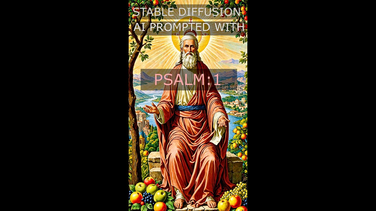 Prompting AI Image Generator Stable Diffusion with Psalm:1