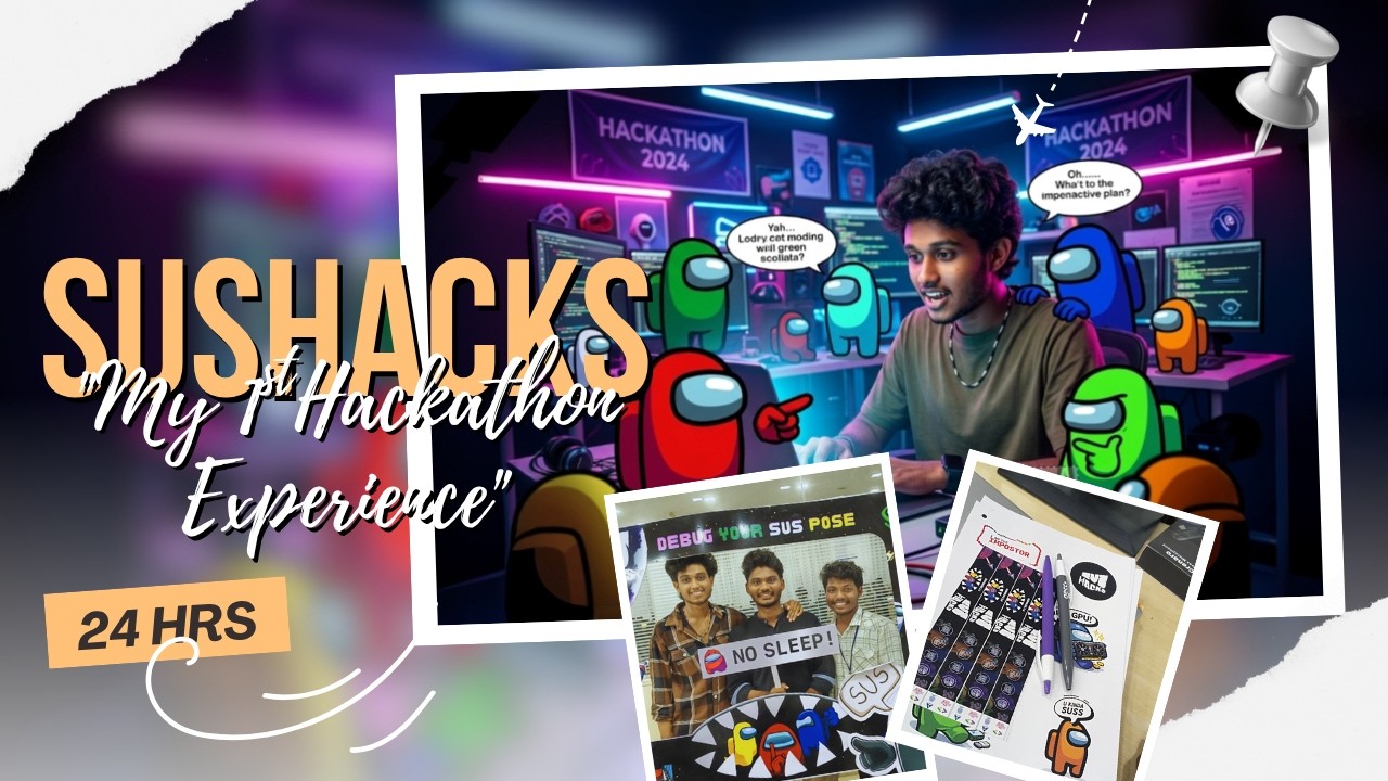 SUSHACKS 2K26 😳| My First Hackathon Experience😎| Among US Themed🔥