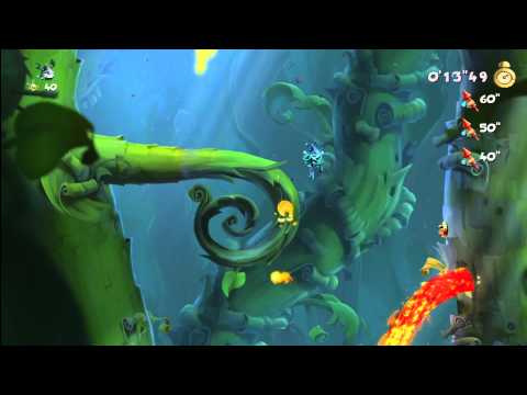 Rayman Legends (1080i HD) Walkthrough Part 76 - Ray and the Beanstalk - Invaded