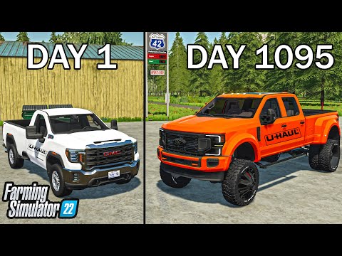 I SPENT 3 YEARS BUILDING A RENTAL BUSINESS WITH $0 AND A TRUCK | Farming Simulator 22
