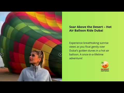 Hot Air Balloon Ride Dubai – Magical Sunrise Over the Desert