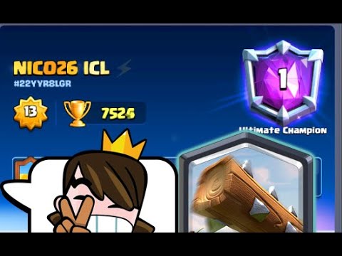 Logbait Deck  Never die  👈NICO26 lCL 7600 gameplays Clash Royale