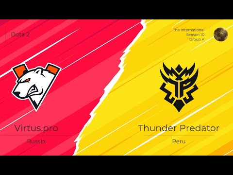 [RU]Virtus.pro vs Thunder Predator |The International 10|Group Stage| Game 2|Belony & Adekvat