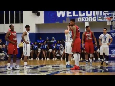 Georgia State Panthers vs Louisiana Ragin' Cajuns Men's Basketball 2015-16 Game Start