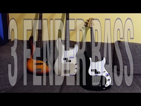 FENDER Jazz Bass vs. Precision vs. PJ