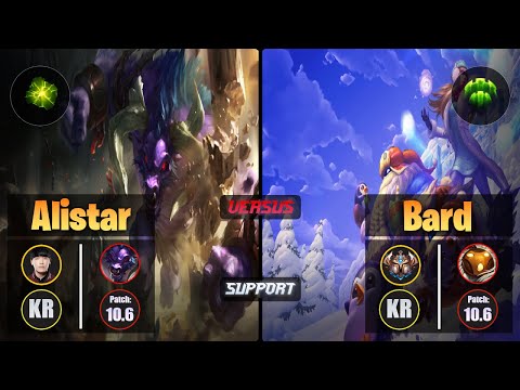 Kellin ALISTAR (Support) [Aftershock] VS BARD - Challenger KR Patch 10.6