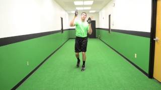 212. Plate Walking Lunge Bend
