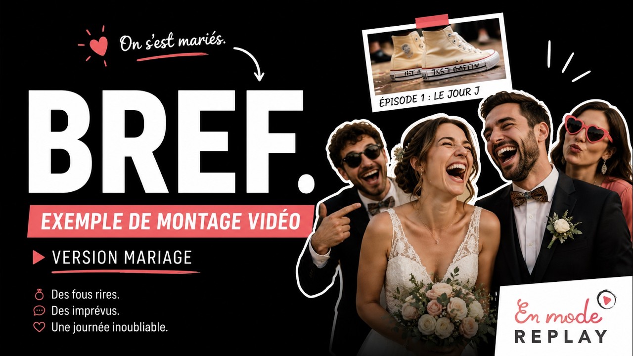 Montage vidéo Bref mariage | Exemple de vidéo surprise pour les mariés