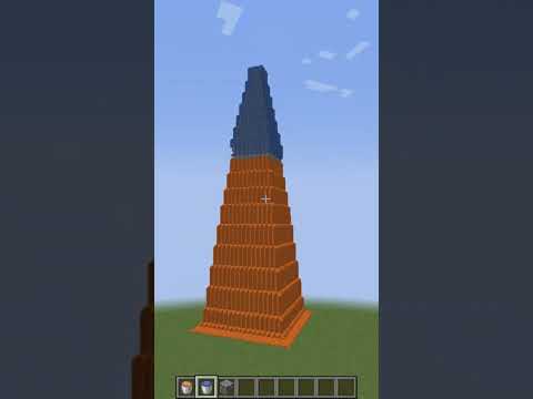 Insane Gamer Builds Mega Cobblestone Tower in Minecraft! 🤯