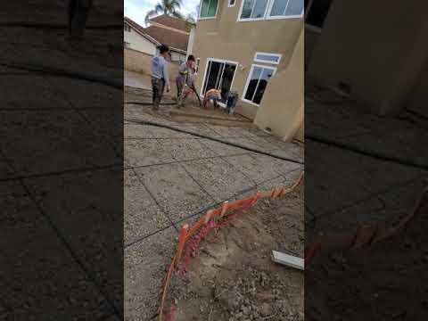 Concrete pumping,  stamped concrete patio, sidewalk