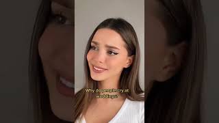 Why do people cry at weddings????