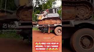 Nunca pule de uma máquina é o que o manual do operador recomenda.#caminhão #caminhoneiro