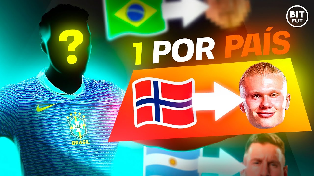 Montando time mas SÓ VALE 1 jogador por SELEÇÃO!