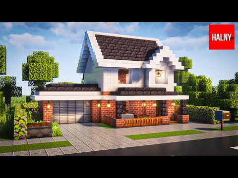 Minecraft suburban house tutorial