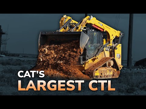 Part of a video titled A Closer Look: Cat's Largest Compact Track Loader, the 285 - YouTube