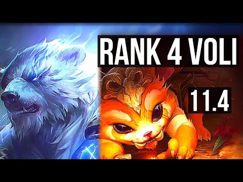 VOLIBEAR vs GNAR (TOP) | Rank 4 Voli, 12/3/11, Legendary | TR Grandmaster | v11.4