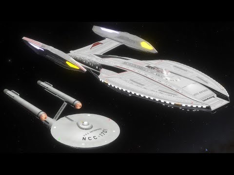 USS Zheng He v TOS Enterprise Size Comparison