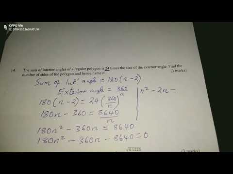 ANGLES AND POLYGONS. FORM 1 MATHEMATICS