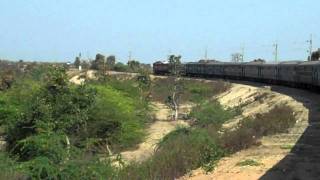 preview picture of video 'INDIAN RAILWAYS : Datia's curves and rugged terrain.MP4'