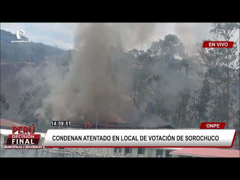 Dos detenidos tras atentado a local de votación en Cajamarca