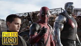 Deadpool with his X-Men assistants against Angel Dust and Ajax mercenaries / DEADPOOL (2016)