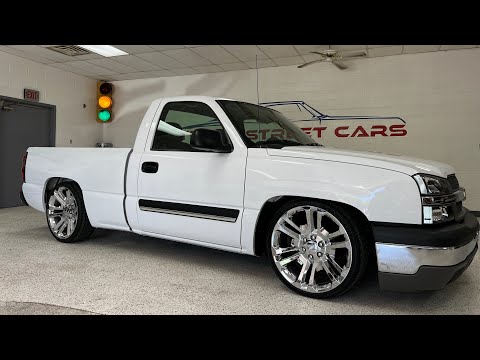 2004 Chevrolet Silverado, single cab, RCSB, NBS, 4/6 drop, 22\u201d wheels, V8, SOLD