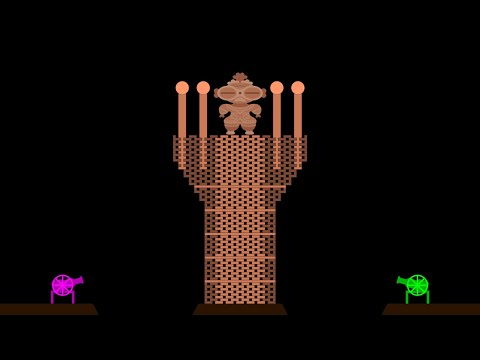 The Jenga 2 in Algodoo : Don't Destroy