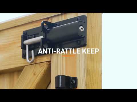 Slide 10 - GATEMATE® ADVANCED HARDWARE HEAVY PADBOLT | 6" 150MM BLACK (video)