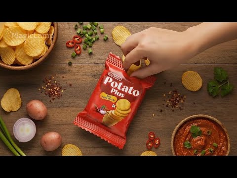 Potato Chips Zero-Shoot Commercial - AI-generated brand video by Magic Labs Bangladesh