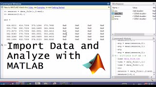 Import Data and Analyze with MATLAB