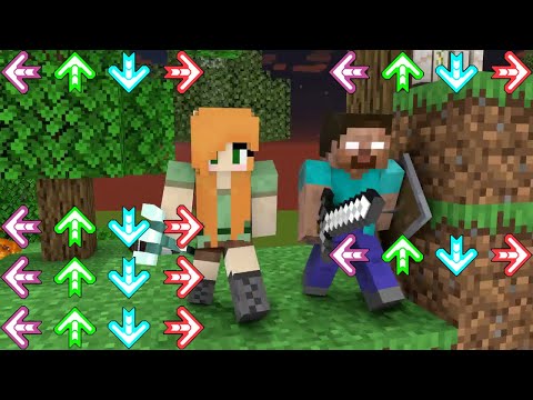 Monster School in Friday Night Funkin' - Minecraft FNF