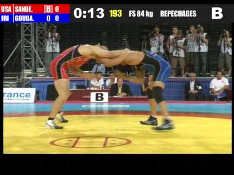 84kg - Cael norman Sanderson (USA) vs Alireza Goudarzi (IRI) 2011 world championship