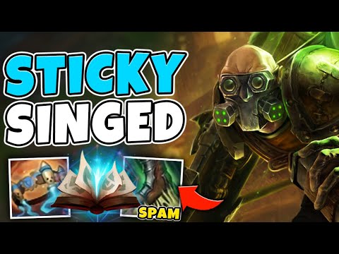 PRESS W ON REPEAT WITH THIS STICKY CC SINGED BUILD! (NOBODY MOVES) - League of Legends