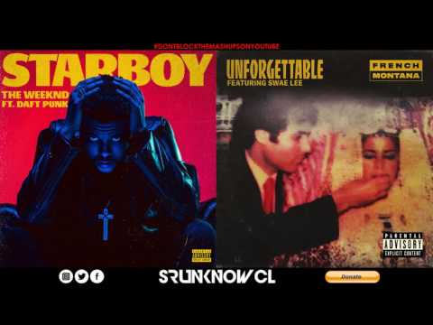 The Weeknd & French Montana - "Unforgettable Starboy" (Mashup)