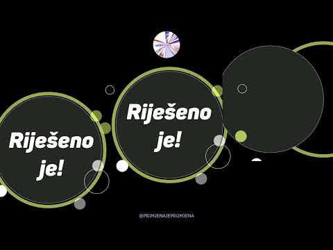 Rijeseno je!