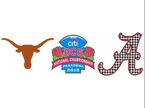 2010 BCS National Championship, #1 Alabama vs #2 Texas (Highlights)