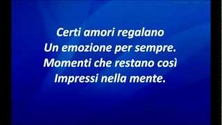 Un Emozione Per Sempre - Eroz Ramazzotti (Lyrics)