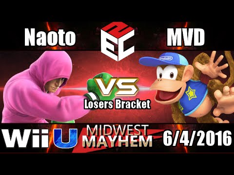 Midwest Mayhem 3 – Top 16 Losers – PG l MVD (Diddy Kong) vs. E2C l Naoto (Little Mac)