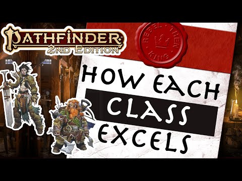 What each Pathfinder 2e class excels at — in exactly 3 words