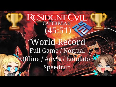 (World Record) Resident Evil Outbreak File #1 Speedrun of Full Game Normal Any% in 45:51 IGT EMU