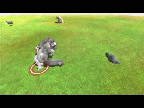 3 Rhinoceros vs 3x all units - Animal Revolt Battle Simulator