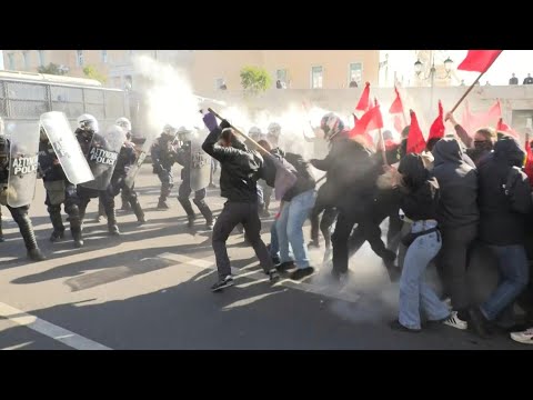 Students clash with Greek police over private university plans | AFP